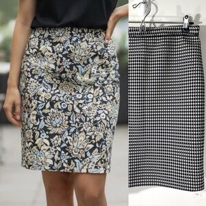 J Mclaughlin Montego Reversible Skirt Sz SMALL